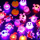 20pcs Glowing LED Flash Christmas Rings Kids Party Supplies