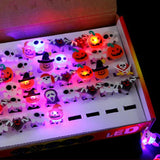 20pcs Glowing LED Flash Christmas Rings Kids Party Supplies