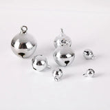 6-20mm Silver Jingle Bells Pendants Christmas Ornaments Decorations DIY Jewelry