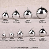 6-20mm Silver Jingle Bells Pendants Christmas Ornaments Decorations DIY Jewelry