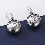 925 Sterling Silver Vintage Bracelet with Bell Charms for DIY Jewelry Making