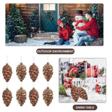 8 Pcs Christmas Tree Pendant Holiday Ornaments Decorations Pine Cone