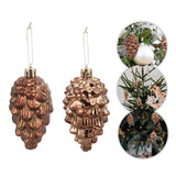 8 Pcs Christmas Tree Pendant Holiday Ornaments Decorations Pine Cone