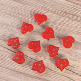 10 Pcs Heart-shaped Nurse Christmas Decor Brooch Nursing Pin