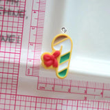 10Pcs Santa Claus Tree Resin Charms for Jewelry DIY Earrings Necklace