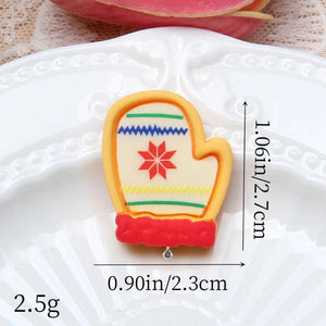 10Pcs Christmas Resin Charms for Jewelry Making DIY