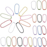 100 Pcs Key Chain Small Keychain Tags Chains Ball Hanging Tabs Christmas