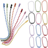 100 Pcs Key Chain Small Keychain Tags Chains Ball Hanging Tabs Christmas