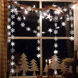 Silver Snowflake Garland Banner for Winter Wonderland Party Decorations