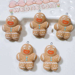 10Pcs Christmas Resin Charms for DIY Jewelry Making