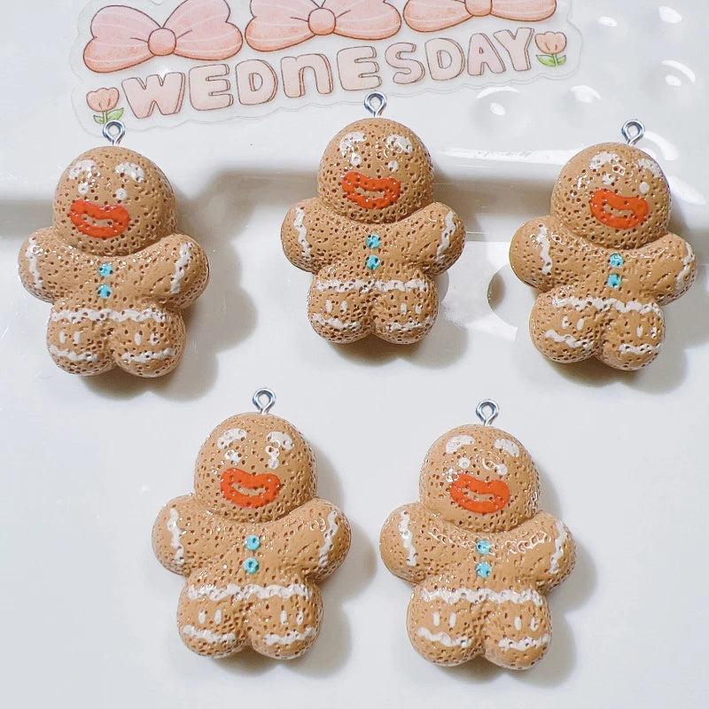 10Pcs Christmas Resin Charms for DIY Jewelry Making
