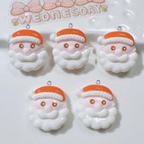 10Pcs Christmas Resin Charms for DIY Jewelry Making