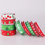10 Yards Christmas Grosgrain Ribbon DIY Craft Gift Wrap