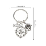 2 Pcs Graduation Season Keychain Christmas Decor Ornament Ring
