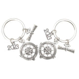 2 Pcs Graduation Season Keychain Christmas Decor Ornament Ring