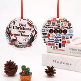 Customize Pattern DIY Ceramics Ornament Christmas Decorations