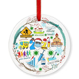 Customize Pattern DIY Ceramics Ornament Christmas Decorations