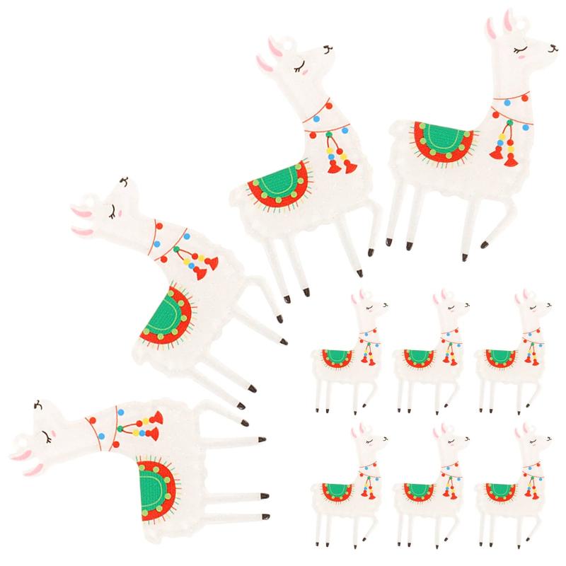 10 Pcs DIY Necklace Earrings Bracelet Charms, Acrylic Christmas Decor Orna