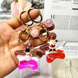 Christmas Keychain Floating Acrylic Five-pointedStar Anime Keychain