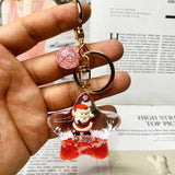 Christmas Keychain Floating Acrylic Five-pointedStar Anime Keychain