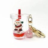 Christmas Keychain Floating Acrylic Five-pointedStar Anime Keychain