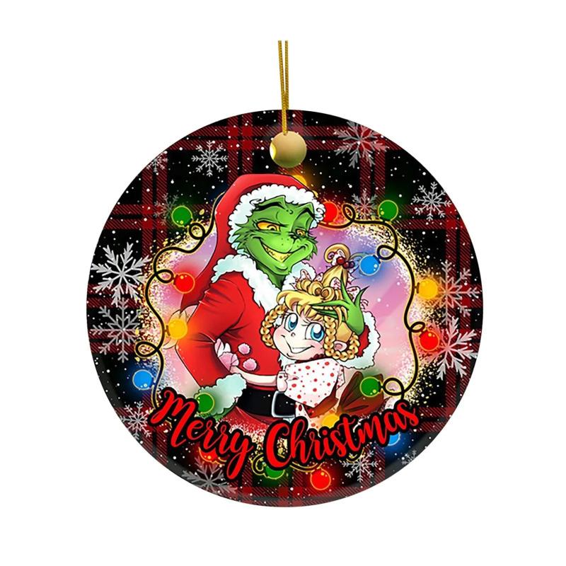 Green Christmas Decoration Pendant Alec Flat Pendant