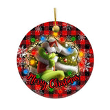 Green Christmas Decoration Pendant Alec Flat Pendant