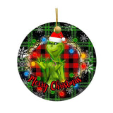 Green Christmas Decoration Pendant Alec Flat Pendant