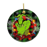 Green Christmas Decoration Pendant Alec Flat Pendant