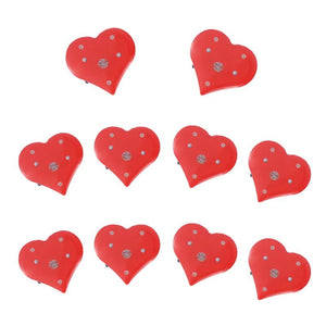 10 Pcs Heart-shaped Nurse Brooch Christmas Decorations Gift