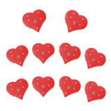 10 Pcs Heart-shaped Nurse Brooch Christmas Decorations Gift