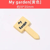 Resin Flatback Fingerpost Cabochons 10pcs - Christmas Slime Charms
