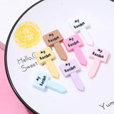 Resin Flatback Fingerpost Cabochons 10pcs - Christmas Slime Charms