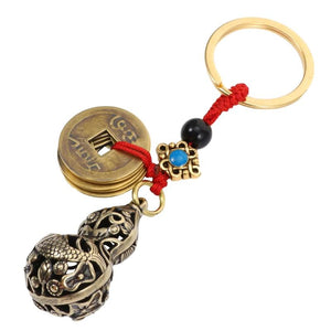 Christmas Decor Car Hanging Pendant Metal Keychain Ring Bag Travel