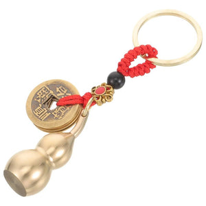 Christmas Decor Car Hanging Pendant Metal Keychain Ring Bag Travel