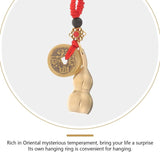 Christmas Decor Car Hanging Pendant Metal Keychain Ring Bag Travel
