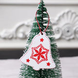 12pcs Christmas Car Wooden Pendants Xmas Tree Hanging Ornaments