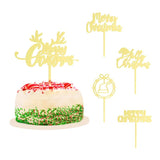 10 PCS Acrylic Merry Christmas Cake Topper Cake Decoration
