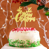 10 PCS Acrylic Merry Christmas Cake Topper Cake Decoration