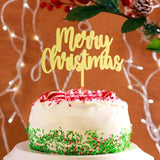 10 PCS Acrylic Merry Christmas Cake Topper Cake Decoration