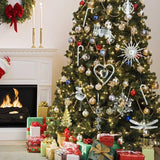1p Crystal Christmas Decoration Ornament Snowflake Heart DIY Happy Home Decorati