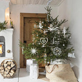 1p Crystal Christmas Decoration Ornament Snowflake Heart DIY Happy Home Decorati