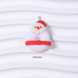 10Pcs Christmas Resin Charms Santa Snowman DIY Jewelry Making