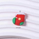 10Pcs Christmas Resin Charms Santa Snowman DIY Jewelry Making