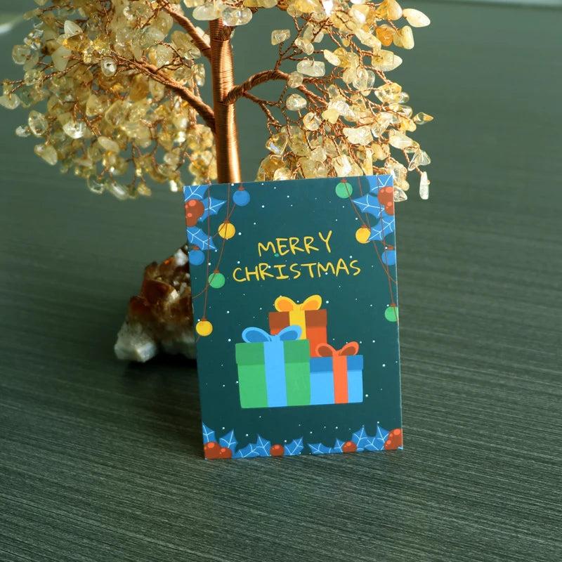 10pcs Christmas Greeting Cards Thank You Appreciation Gift Card