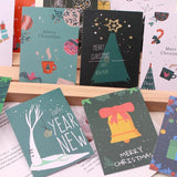 10pcs Christmas Greeting Cards Thank You Appreciation Gift Card