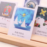 10pcs Christmas Greeting Cards Thank You Appreciation Gift Card