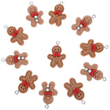 Gingerbread Man Charms Earrings Christmas Decor