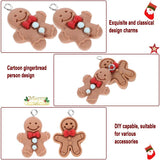 Gingerbread Man Charms Earrings Christmas Decor