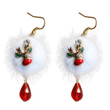 Women Dangle Earrings Holiday Seasonal Party Snowman Tree
